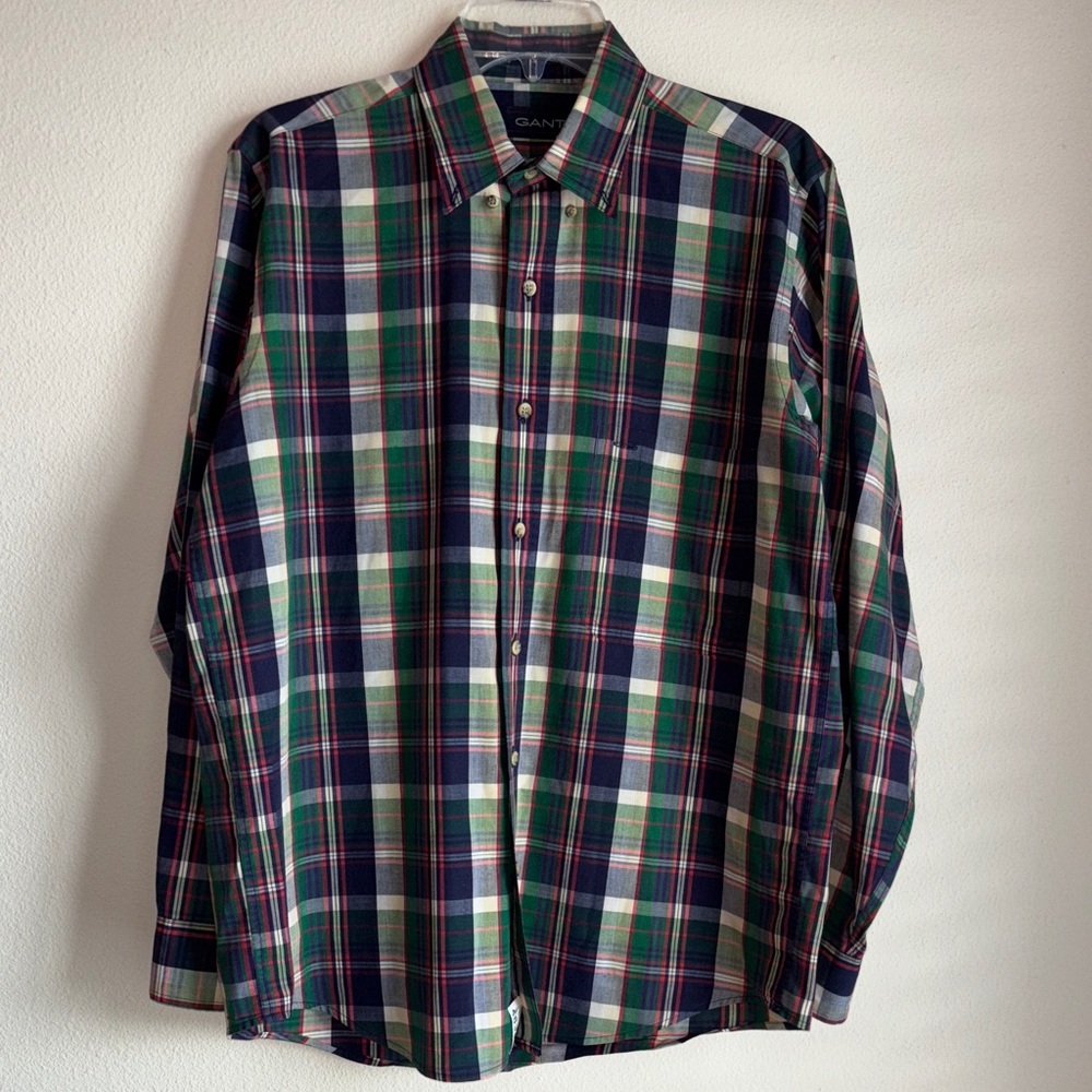 Gant Foxhunt Plaid‎ Button Down Mens Medium